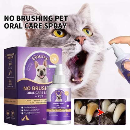 Elourxe™ 🍃No-Brushing Oral Care Spray for Dogs & Cats